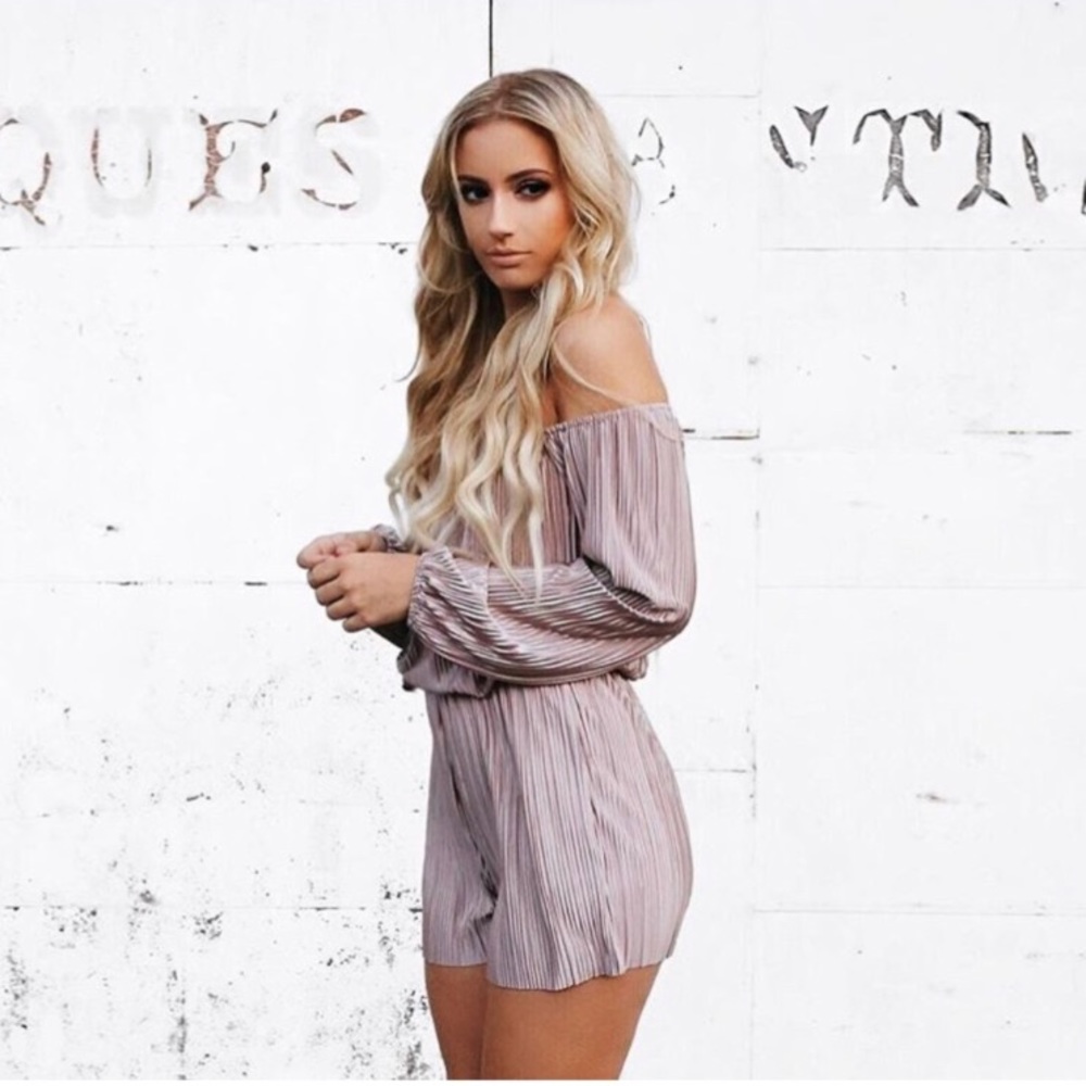 Off-the-shoulder Romper